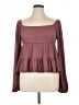 Altar'd State Burgundy Long Sleeve Top Size L - photo 1