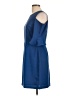 CeCe 100% Polyester Solid Blue Casual Dress Size 10 - photo 5