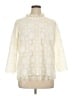Talbots 100% Polyester Ivory 3/4 Sleeve Blouse Size XL - photo 1