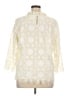 Talbots 100% Polyester Ivory 3/4 Sleeve Blouse Size XL - photo 2