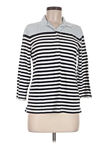Lands' End 3/4 Sleeve Button-Down Shirt (view 1)