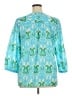 Talbots 100% Cotton Teal 3/4 Sleeve Blouse Size XL - photo 2