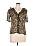 Sézane 100% Viscose Black Short Sleeve Blouse Size 36 waist - photo 1