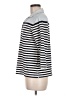 Lands' End Stripes Silver 3/4 Sleeve Button-Down Shirt Size M (petite) - photo 5