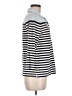 Lands' End Stripes Silver 3/4 Sleeve Button-Down Shirt Size M (petite) - photo 4