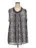 Cj Banks 100% Polyester Silver Sleeveless Blouse Size 3X - photo 1
