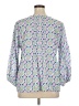 Talbots 100% Cotton Blue 3/4 Sleeve Blouse Size XL - photo 2