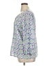Talbots 100% Cotton Blue 3/4 Sleeve Blouse Size XL - photo 5