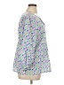 Talbots 100% Cotton Blue 3/4 Sleeve Blouse Size XL - photo 4