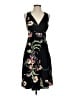 Soma Floral Black Cocktail Dress Size S - photo 1