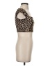 Gaze Brown Short Sleeve Top Size XS - photo 4