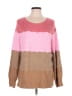 Talbots Outlet Color Block Pink Pullover Sweater Size L - photo 1