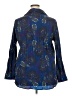 Just My Size 100% Polyester Paisley Blue 3/4 Sleeve Blouse Size 2X Plus - photo 2