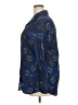Just My Size 100% Polyester Paisley Blue 3/4 Sleeve Blouse Size 2X Plus - photo 5