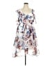 Lane Bryant 100% Polyester Floral Blue Cocktail Dress Size 20 - photo 1