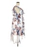 Lane Bryant 100% Polyester Floral Blue Cocktail Dress Size 20 - photo 4