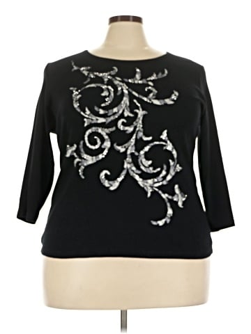 Karen Scott 3/4 Sleeve T-Shirt (view 1)
