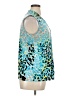 Dana Buchman Animal Print Teal Sleeveless Blouse Size XL - photo 4