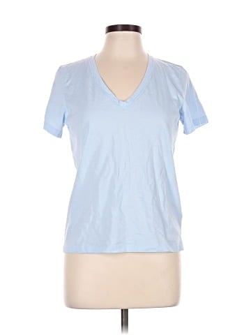 Madewell The Easy Crop V-Neck Tee in Soft Slub (view 1)