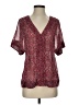 Gap Outlet 100% Polyester Red Short Sleeve Blouse Size S - photo 1