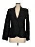 H&M 100% Linen Stripes Black Blazer Size 6 - photo 1