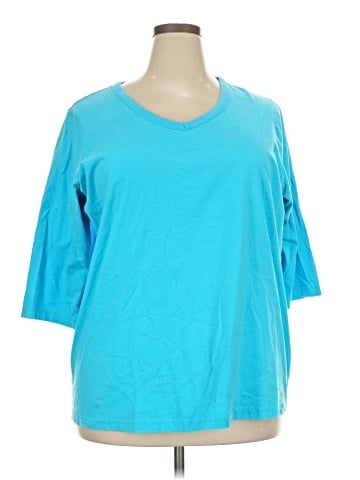 Woman Within 3/4 Sleeve T-Shirt (view 1)