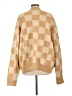 Original Use 100% Polyester Checkered-gingham Tan Cardigan Size L - photo 2
