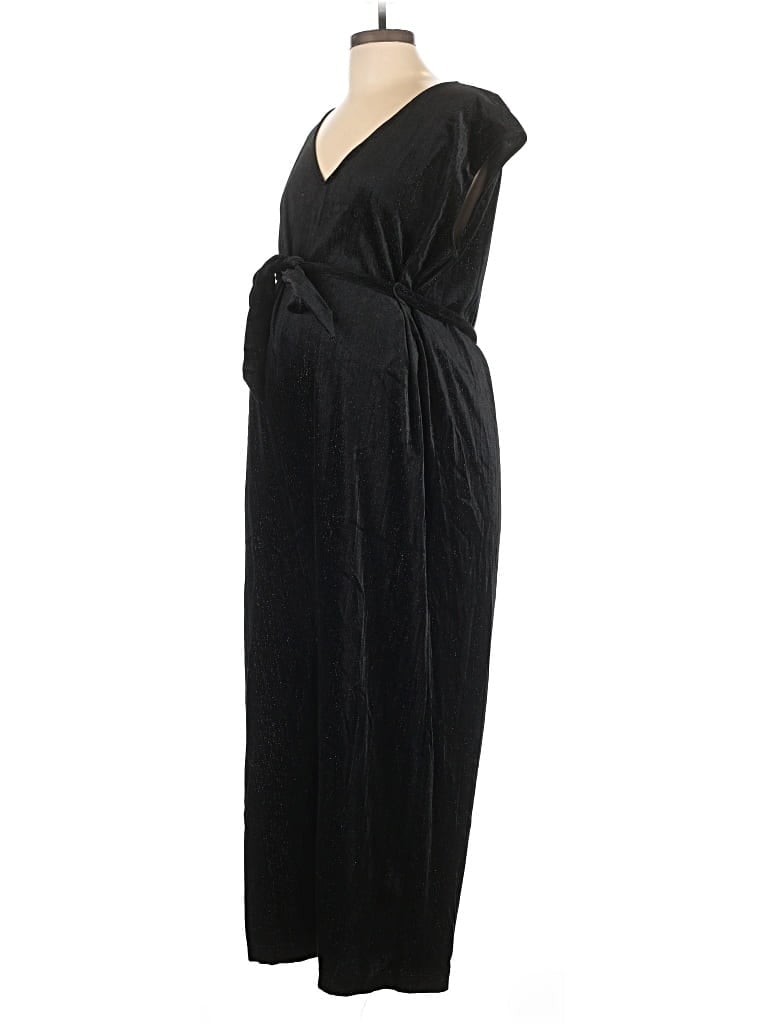 Pre-owned H&m Mama Jumpsuit In Black