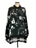 Avenue 100% Polyester Floral Green Long Sleeve Blouse Size 10 - photo 1