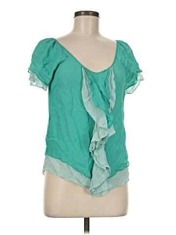 Madison Marcus Short Sleeve Silk Top (view 1)