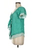 Madison Marcus 100% Silk Green Short Sleeve Silk Top Size M - photo 5