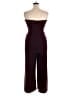 Express Solid Burgundy Jumpsuit Size XL - photo 2