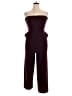 Express Solid Burgundy Jumpsuit Size XL - photo 1