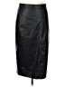 J.Crew 100% Polyester Black Faux Leather Skirt Size 10 - photo 1