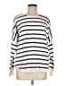 French Connection Stripes Ivory Pullover Sweater Size M - photo 1