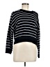 T Tahari Stripes Black Pullover Sweater Size M - photo 1
