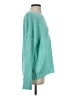 Pulse 100% Acrylic Solid Teal Pullover Sweater Size S - photo 4