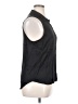 L'Agence 100% Silk Black Sleeveless Button-Down Shirt Size XL (4) - photo 4