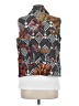Chico's 100% Cotton Print White Brown Vest Size Med (1) - photo 2