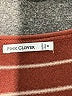 Pink Clover Stripes Burgundy Pullover Sweater Size M - photo 4