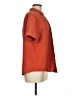 Target 100% Cotton Orange Short Sleeve Button-Down Shirt Size M - photo 4