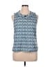 ModCloth 100% Cotton Blue Sleeveless Blouse Size XL - photo 1