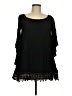 Cecico 100% Rayon Black 3/4 Sleeve Blouse Size M - photo 1
