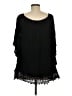 Cecico 100% Rayon Black 3/4 Sleeve Blouse Size M - photo 2