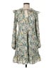 BCBGeneration Paisley Teal Casual Dress Size 2 - photo 1