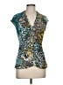 Cache Teal Sleeveless Blouse Size L - photo 1