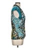 Cache Teal Sleeveless Blouse Size L - photo 4