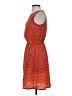 Cato 100% Polyester Chevron-herringbone Orange Casual Dress Size XS - photo 5