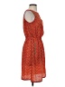 Cato 100% Polyester Chevron-herringbone Orange Casual Dress Size XS - photo 4
