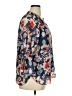 Jade 100% Polyester Floral Blue 3/4 Sleeve Blouse Size XL - photo 4